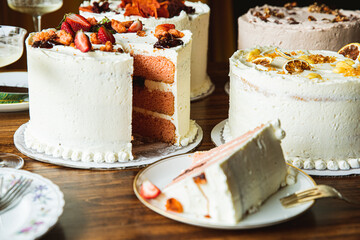 Pink Strawberry Cake