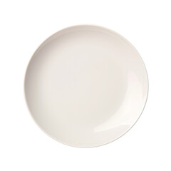 A grungy transparent background with an empty white plate emphasizing food and ingredients