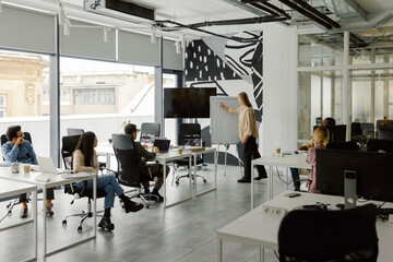 Presentation meeting conference team company together