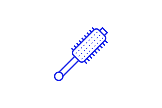 Isolated hair comb illustration in flat style design. Vector illustration in trend blue color.
- Powered by Adobe