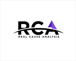 r c a business solution logo designs simple modern for analysis