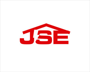 j s e electric home service logo design