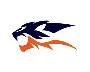 Obraz premium fast cat logo designs for animal icon logo
