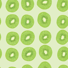 Fototapeta premium Seamless Colorful kiwi Pattern. Seamless pattern of kiwi in colorful style. Add color to your digital project with our pattern!