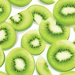 Fototapeta premium Seamless Colorful kiwi Pattern. Seamless pattern of kiwi in colorful style. Add color to your digital project with our pattern!
