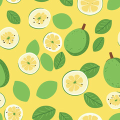 Seamless Colorful kiwi Pattern. Seamless pattern of kiwi in colorful style. Add color to your digital project with our pattern!