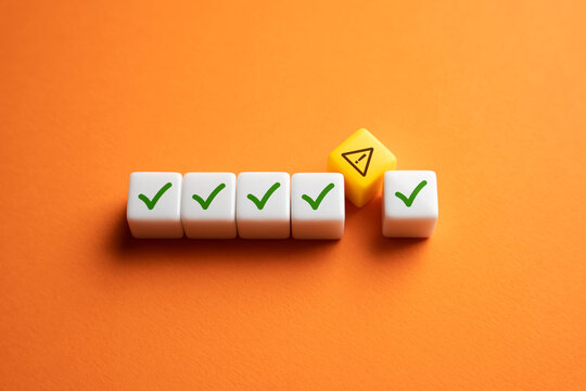 A new problem came up during testing. System warning. An unknown issue was identified during a check. Mistake correction. Something wrong. Workplace safety. Potential risks. Anomalies to watch out for