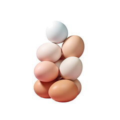 Eggs on a transparent background