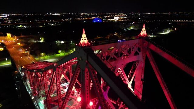 Monreal Jacques Cartier Bridge at Night