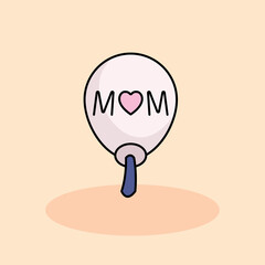 Mother's Day Free vector cartoon icon illustration. customer experience icon concept isolated . flat cartoon style