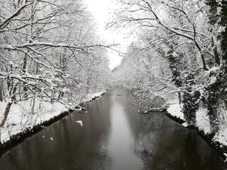 river in the winter park