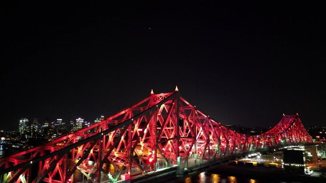 Monreal Jacques Cartier Bridge at Night