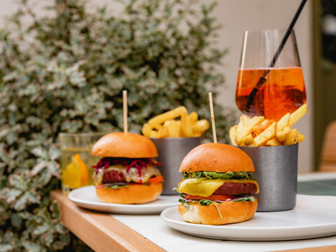 Selection of burgers 