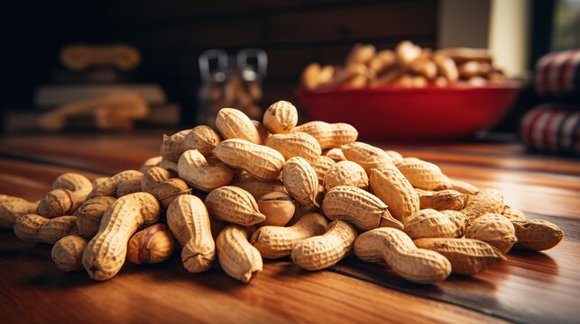peanuts on the table