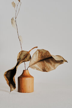 Decorative composition in a minimalist home interior