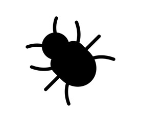 Vector bug icon.