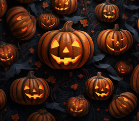 3d realistic halloween themed pattern