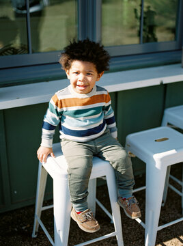 Portrait of a toddler boy