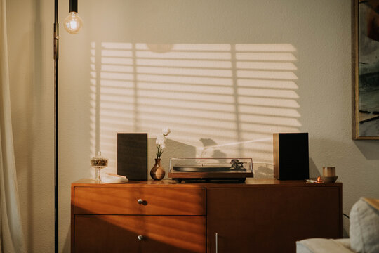 Record player, mid century modern