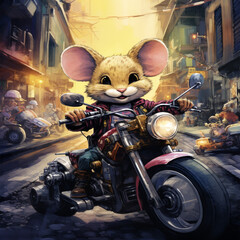 The Mouse and the Motorcycle, cartoon