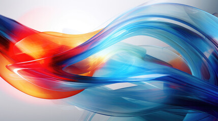 A series of curved lines radiating across an abstract visual with a colorful dynamic particlelike animation Abstract wallpaper backgroun