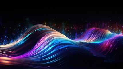 Mesmerizing trails of ever changing shifting color streams that gradually move and warp in subtle beautiful Abstract wallpaper backgroun