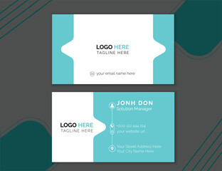 modern business card design, Creative visiting card template, Business presentation card design, Vector illustrator.