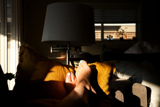 Resting Feet in the Evening