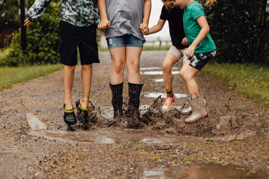 Rainy Spring Driveway