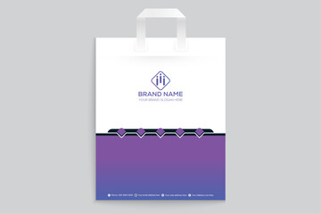 Creative and professional shopping bag template
