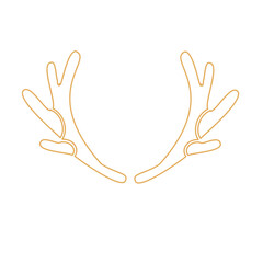 outline of deer antlers