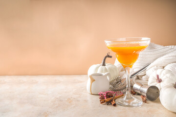 Pumpkin margarita or martini