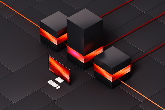 Supercomputer connected to the network