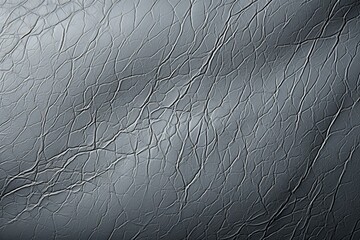 Silver Linen Emboss Leather Texture in Silver Gray, Contemporary Style. Created With Generative AI Technology