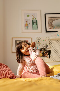 Portrait of 6 years old girl 