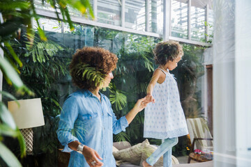 Mom keeping daughter safe