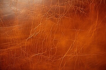 Orange Leather Texture Background. Created With Generative AI Technology