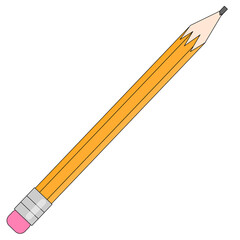 pencil isolated on white background
