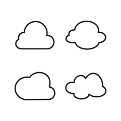 Cloud icon vector. cloud data. cloud services