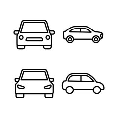 Obraz na płótnie Canvas Car icon vector. Car sign. sedan