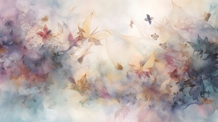 soft abstract butterfly background