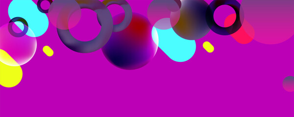 Trendy purple futuristic abstract modern background with fluid luminous waves. Convenient waiting for backdrop text digital wallpaper Vector