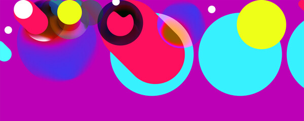 Trendy purple futuristic abstract modern background with fluid luminous waves. Convenient waiting for backdrop text digital wallpaper Vector