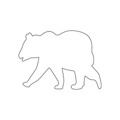 bear icon vector