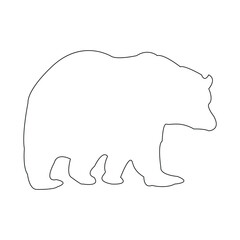 bear icon vector