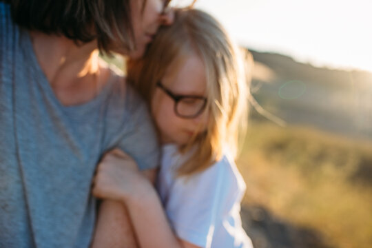 Close up of Mother and Young daugter