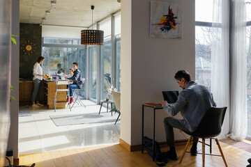 Family dwelling household communal lifestyle domesticity