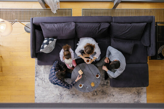 Immediate family sofa lounge time off homely interior design 