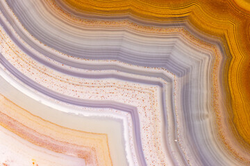 Curving Linear Agate Patterns, Closeup  