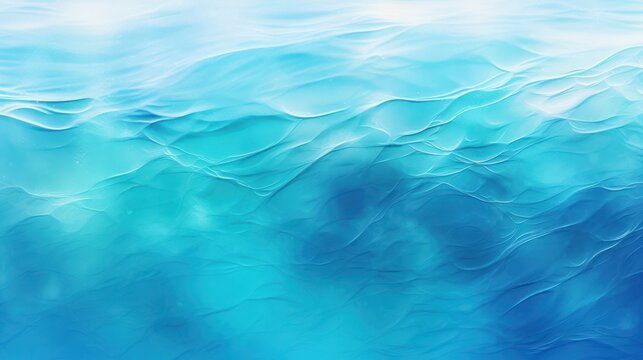 A lush tropical ocean water surface gradient transitioning from turquoise to dark blue. Abstract photography, tropical ocean background